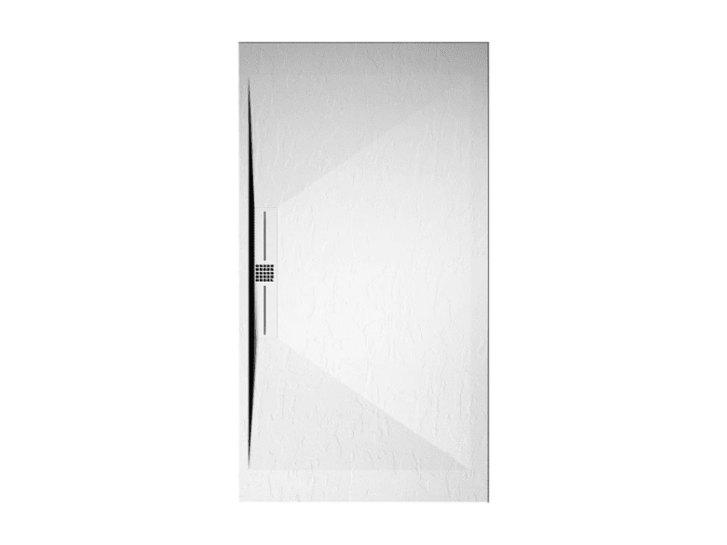 Plato de ducha pizarra EDIS blanco  90x150 cm rejilla color