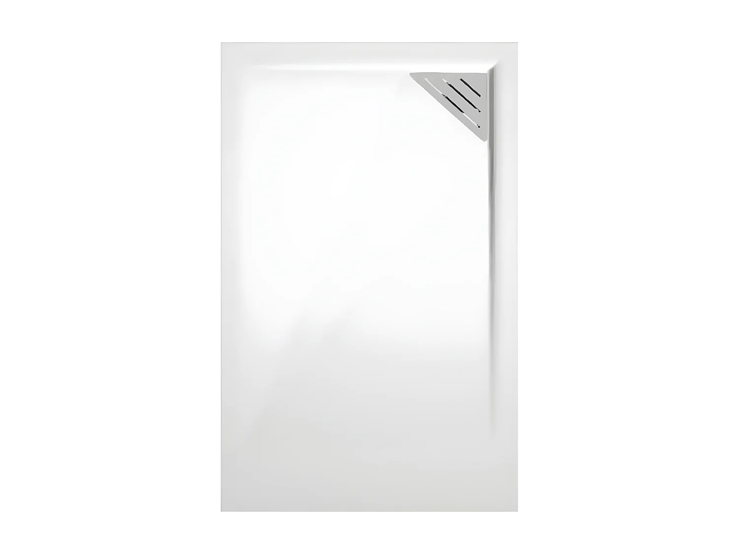 Mineralguss-Duschwanne extra flach TRINITY in WEIß 70x210 cm