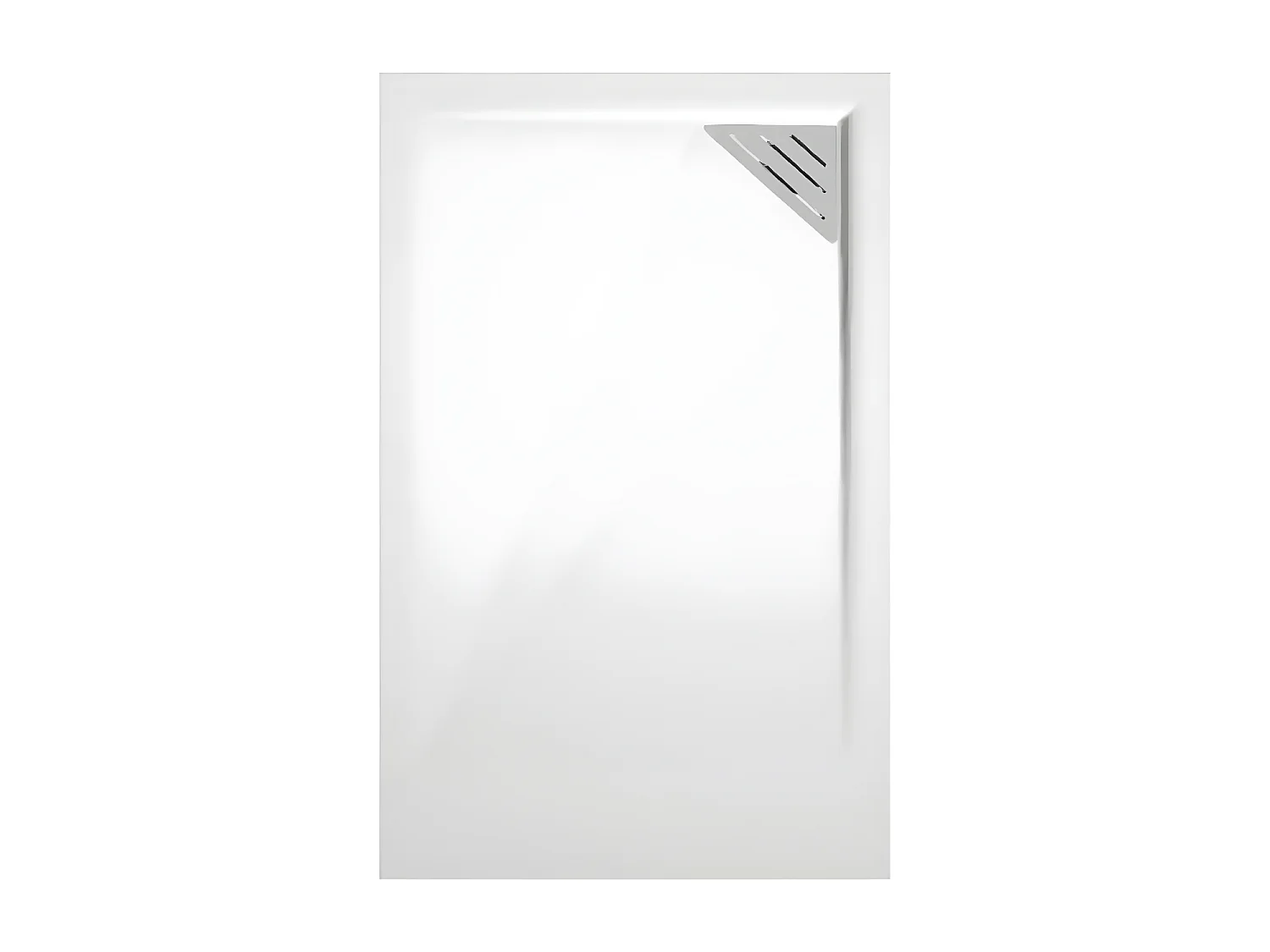 Plato de ducha resina TRINITY BLANCO  80x210 cm Rejilla Derecha