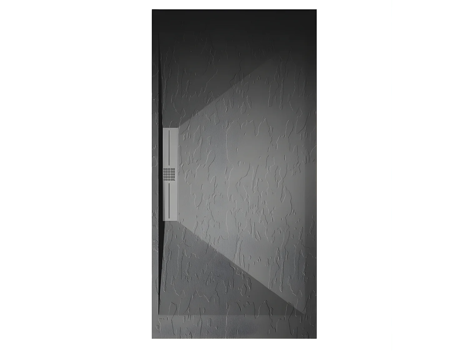 Plato de ducha pizarra EDIS ANTRACITA  70x90 cm rejilla inox