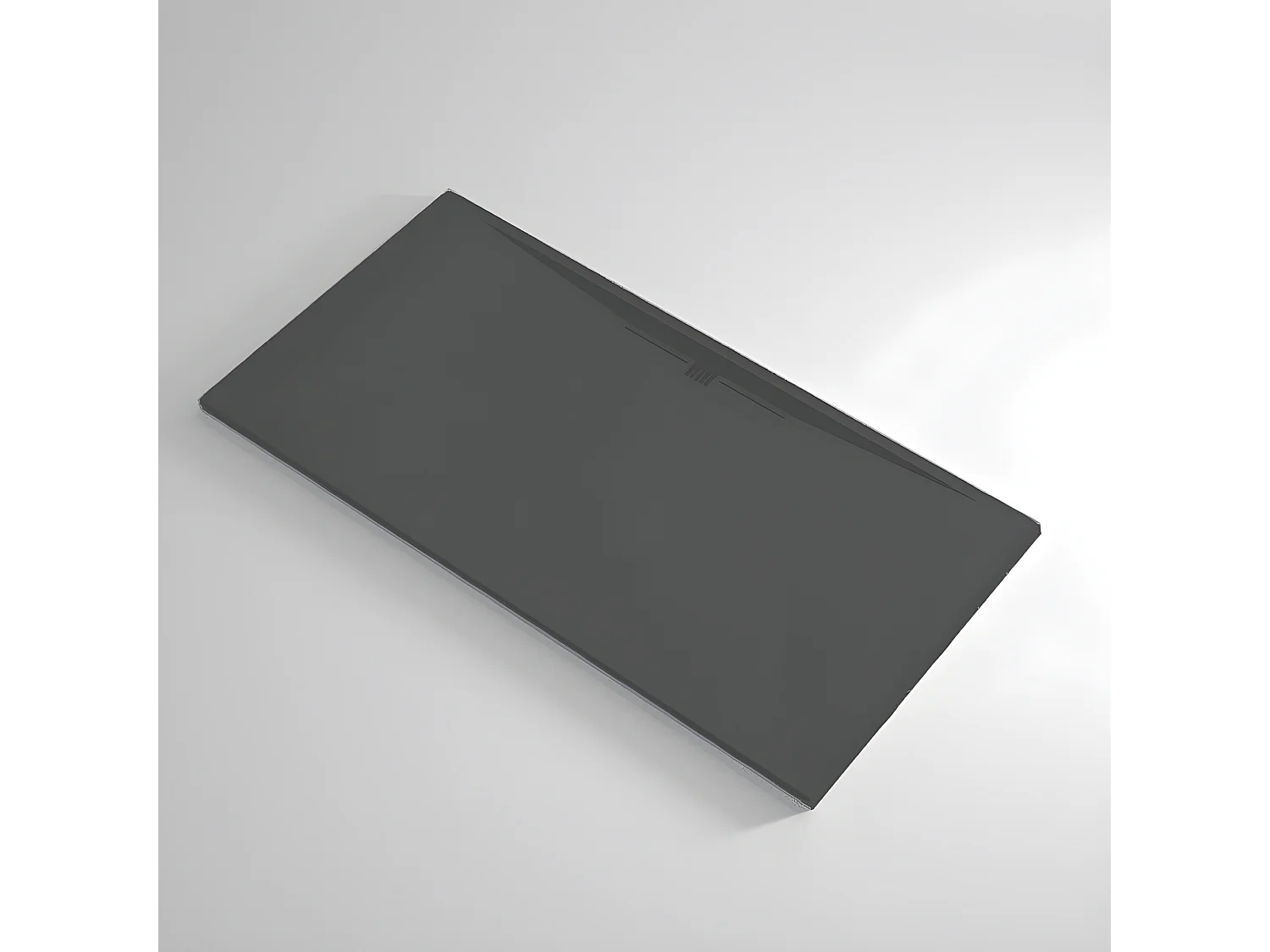 Plato de ducha pizarra EDIS ANTRACITA  90x140 cm rejilla inox