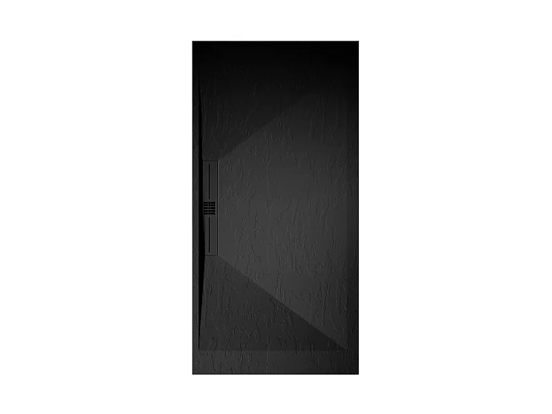 Plato de ducha pizarra EDIS negro  70x180 cm rejilla color