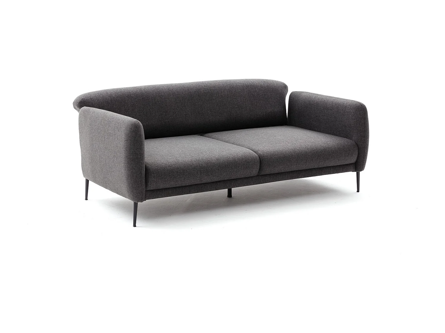 Sofá Altadena 127, Gris, 210x95x80cm, Tapiz, Patas: Plástico