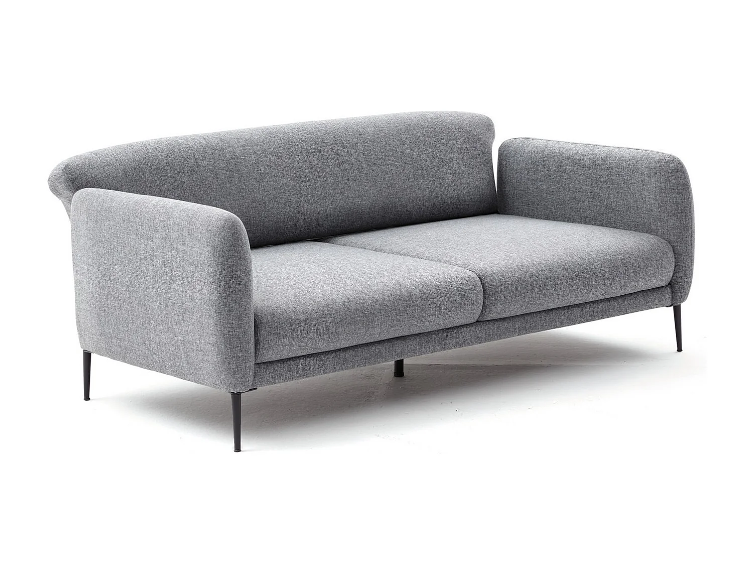 Sofá Altadena 127, Gris, 210x95x80cm, Tapiz, Patas: Plástico