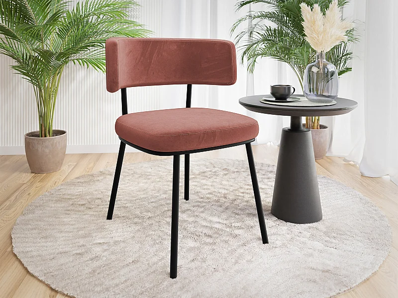 Silla Jackson 114, 75x58x57cm, Tapiz, Metálico, Aglomerado laminado