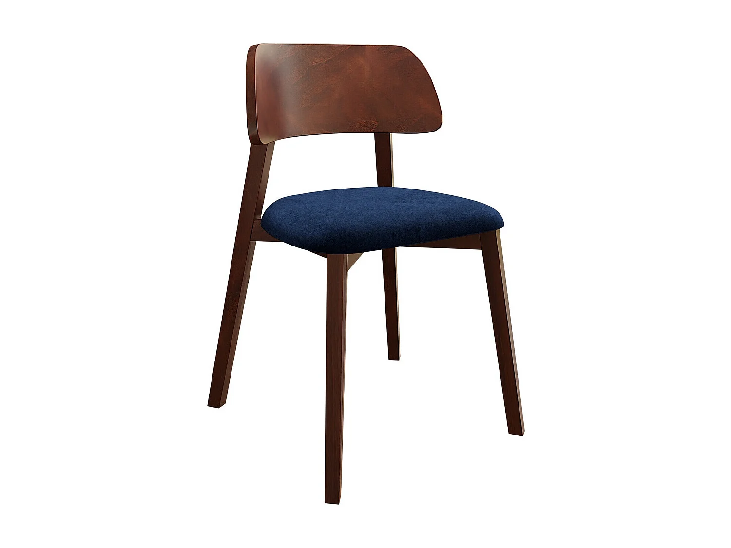 Chaise Jackson 112, 80x47x50cm, Tapisserie, En bois, Bois