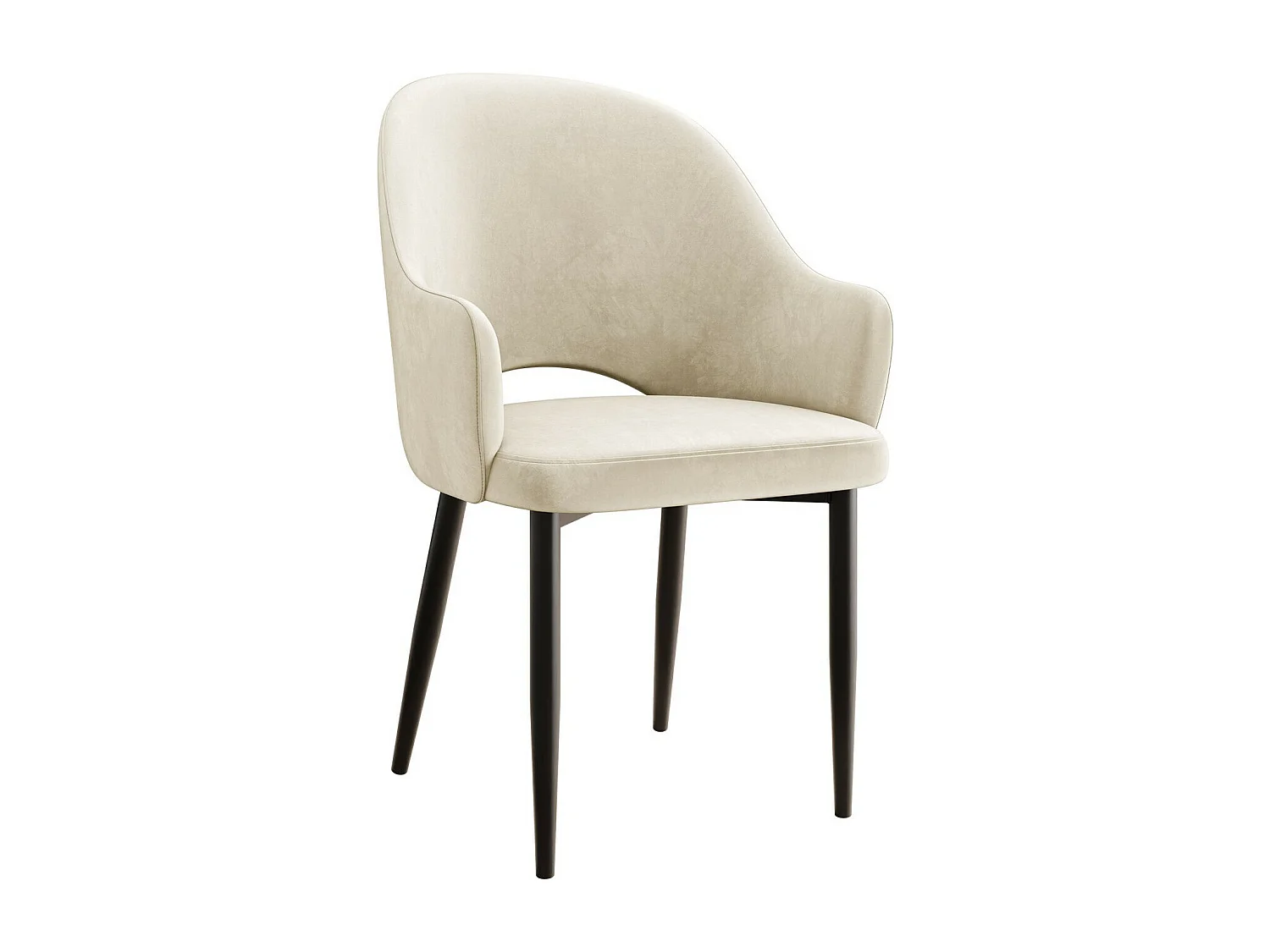 Chaise Jackson 116, 87x56x60cm, Tissu, Métallique, Stratifié