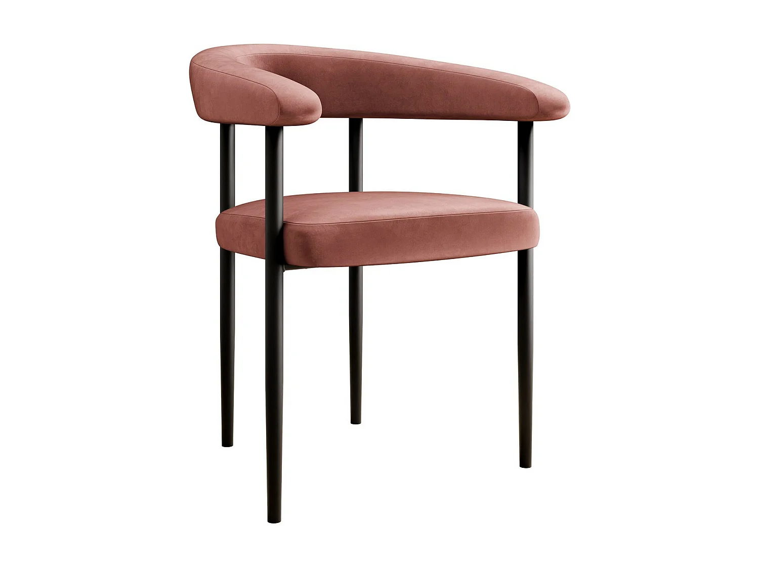 Sedia Jackson 110, 73x61x56cm, Arazzo, Metallico, Legno