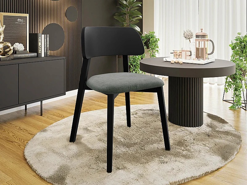 Silla Jackson 112, 80x47x50cm, Tapiz, De madera, Madera