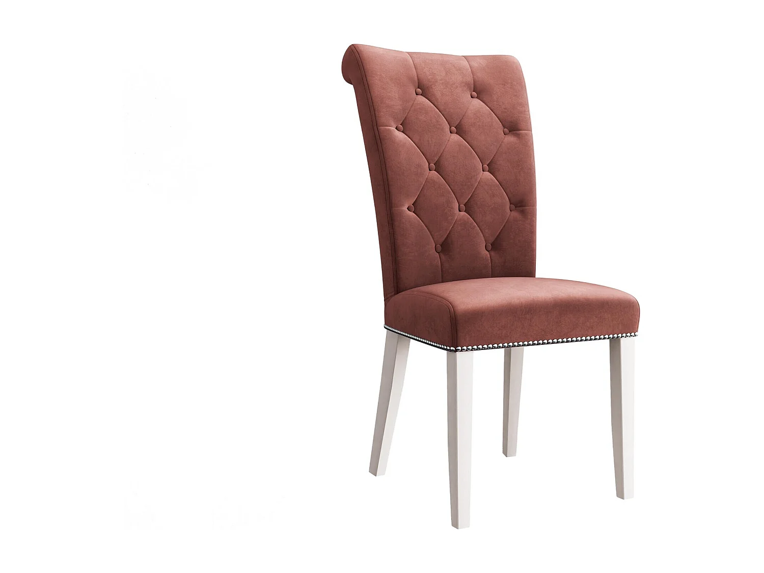 Chaise Jackson 111, 103x47x68cm, Tapisserie, En bois, Bois