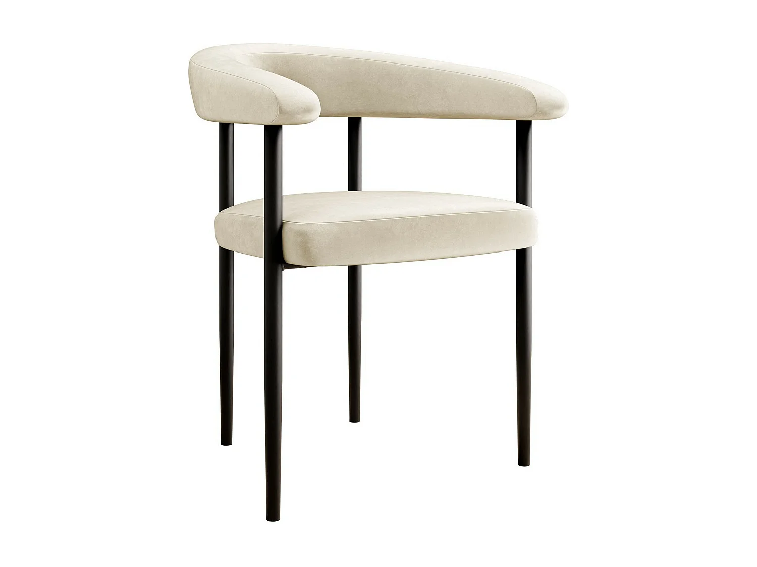 Sedia Jackson 110, 73x61x56cm, Arazzo, Metallico, Legno