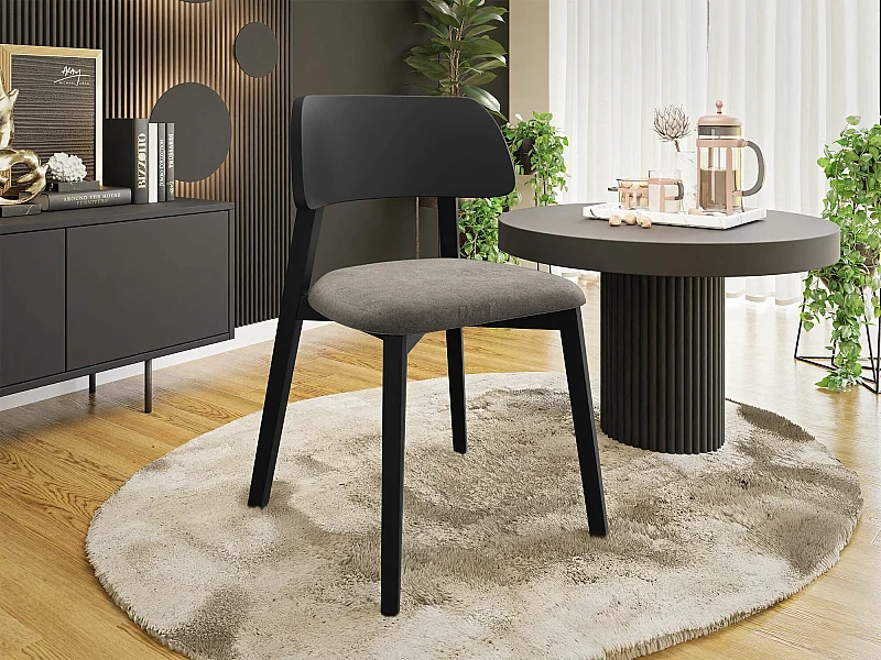 Silla Jackson 112, 80x47x50cm, Tapiz, De madera, Madera