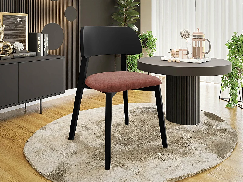 Silla Jackson 112, 80x47x50cm, Tapiz, De madera, Madera