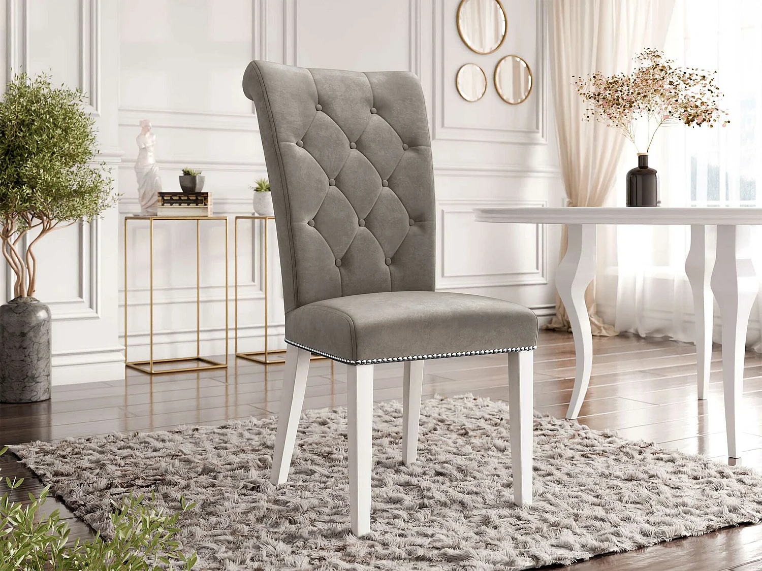 Silla Jackson 111, 103x47x68cm, Tapiz, De madera, Madera