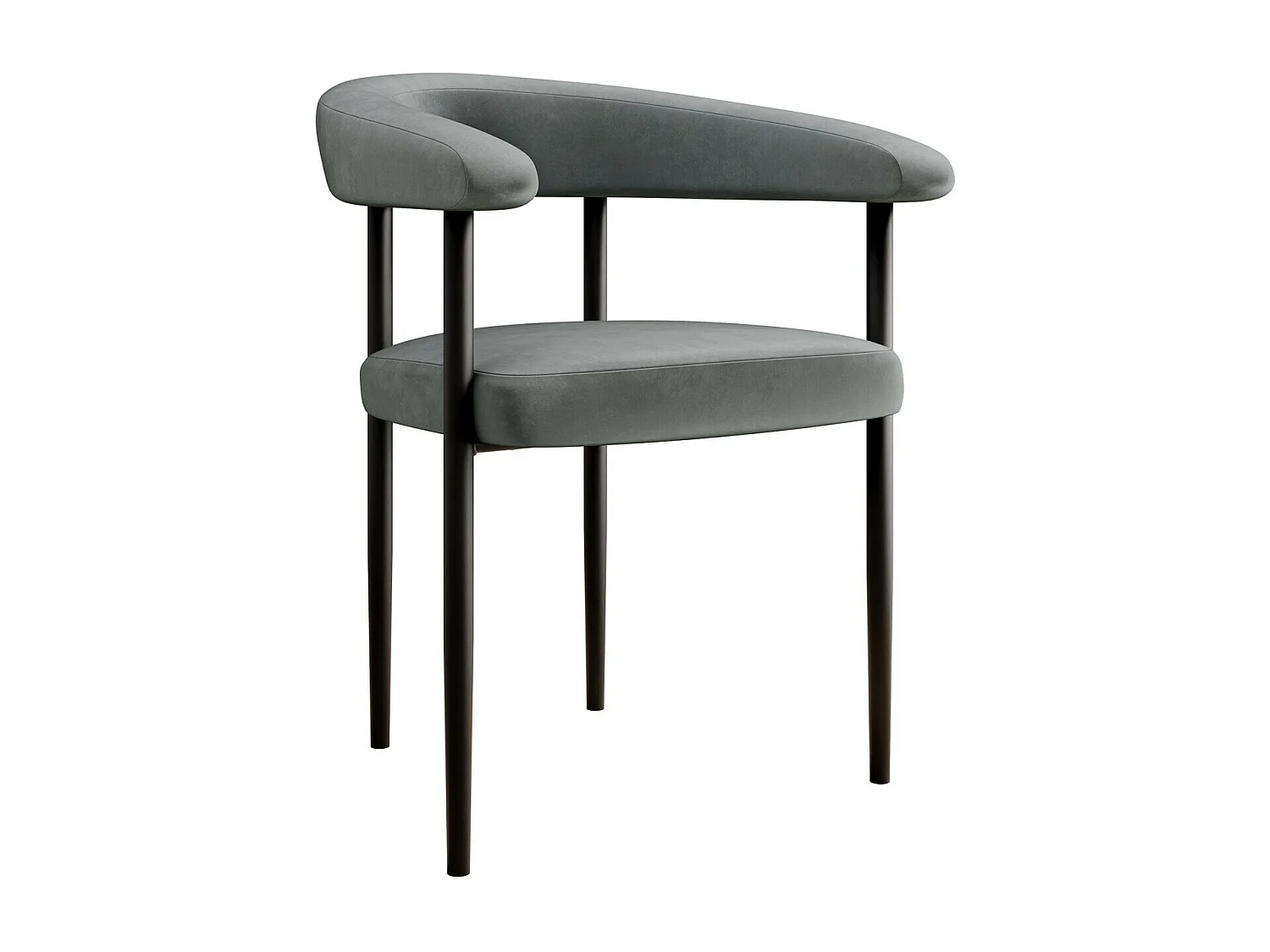 Chaise Jackson 110, 73x61x56cm, Tissu, Métallique, Bois