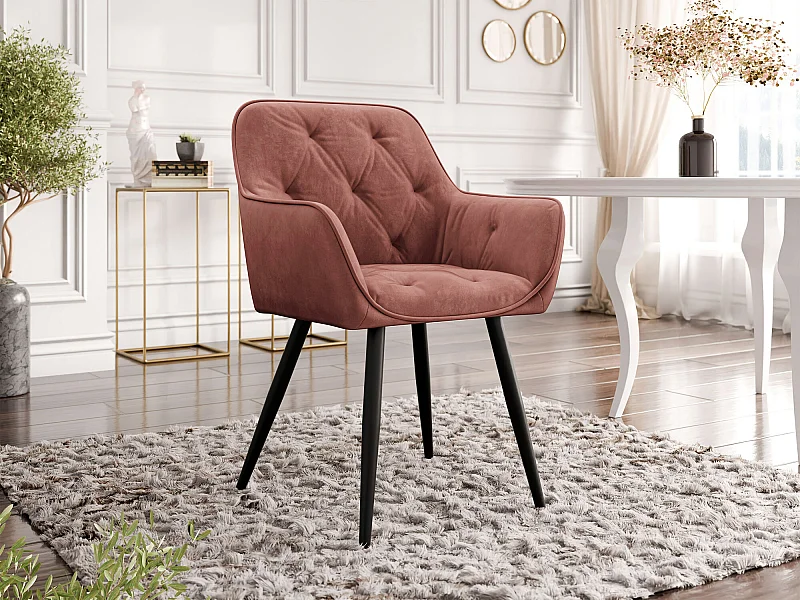 Silla Jackson 115, 86x64x61cm, Tapiz, Metálico, Aglomerado laminado