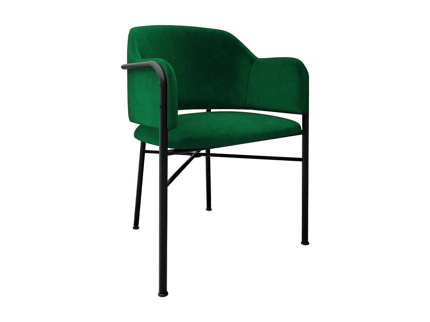 Chaise Jackson 113, 79x56x55cm, Tapisserie, Métallique, Stratifié