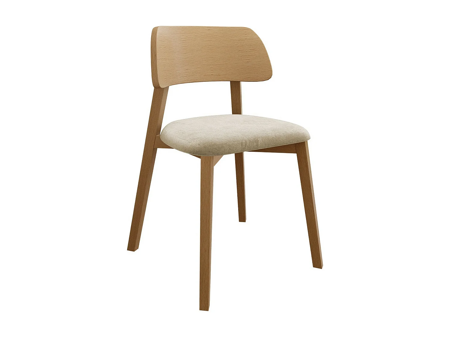 Silla Jackson 112, 80x47x50cm, Tapiz, De madera, Madera