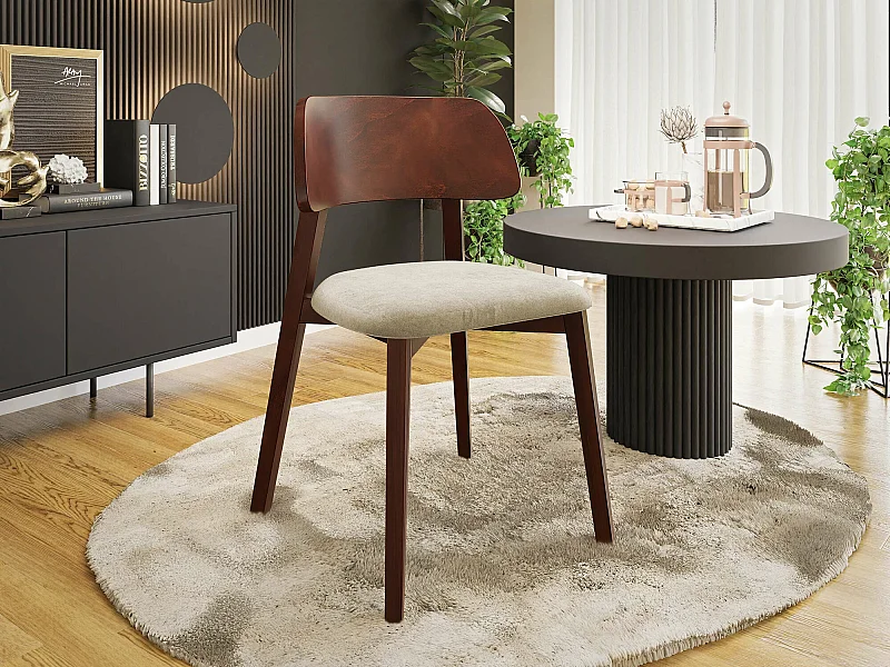 Silla Jackson 112, 80x47x50cm, Tapiz, De madera, Madera