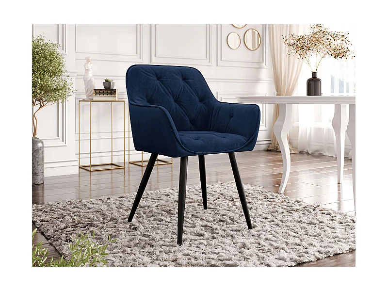 Cadeira Jackson 115, Tecido, Metal, 86x64x61cm