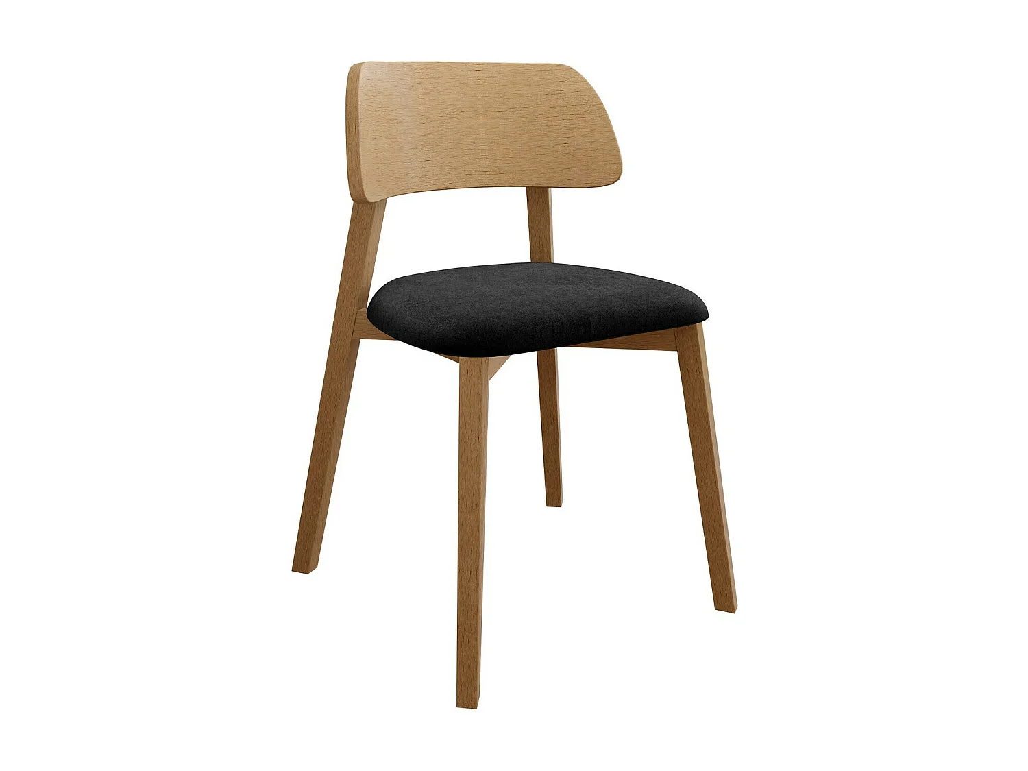 Silla Jackson 112, 80x47x50cm, Tapiz, De madera, Madera