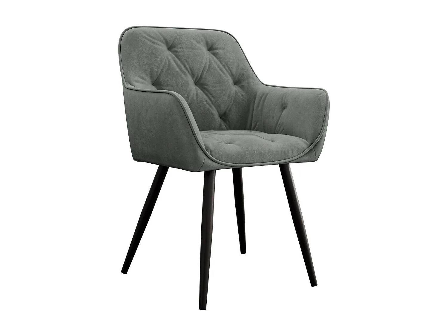 Silla Jackson 115, 86x64x61cm, Tapiz, Metálico, Aglomerado laminado