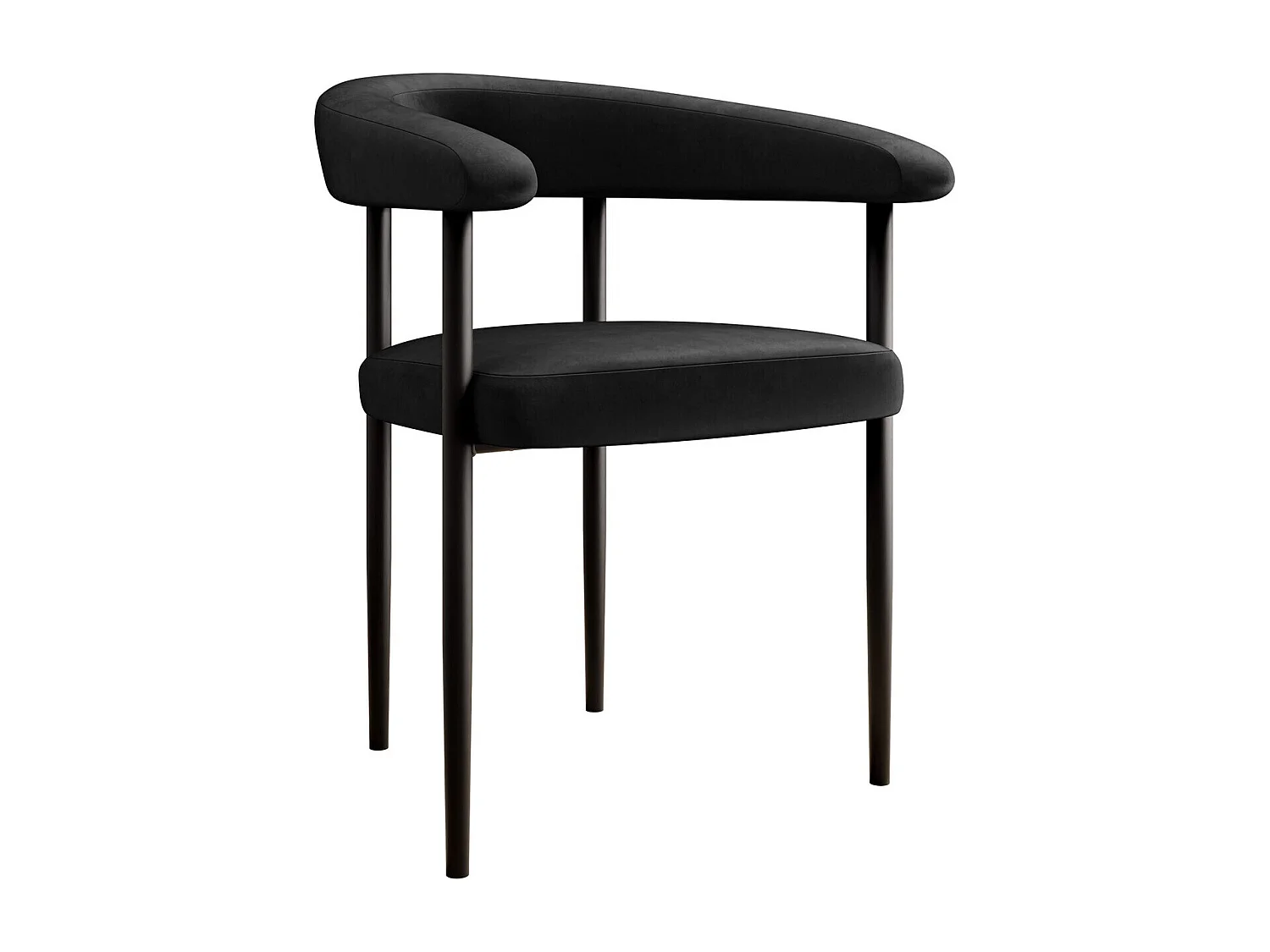 Chaise Jackson 110, 73x61x56cm, Tissu, Métallique, Bois