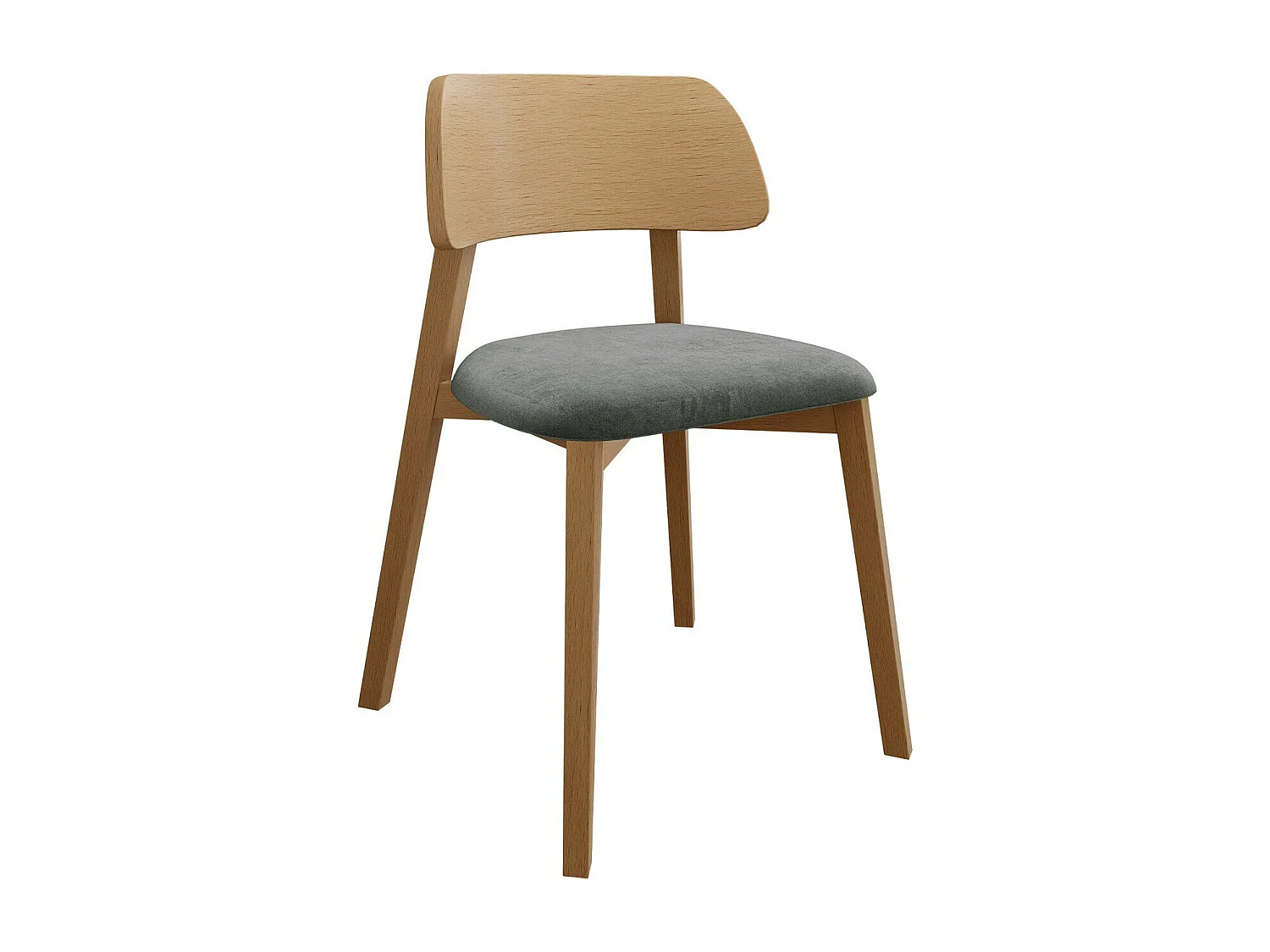 Silla Jackson 112, 80x47x50cm, Tapiz, De madera, Madera