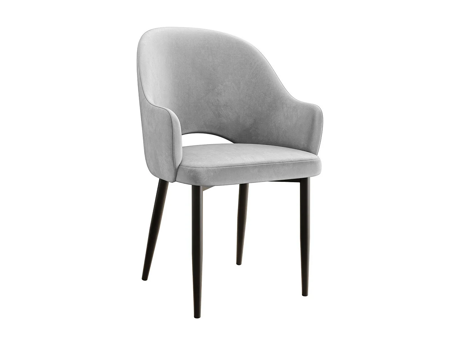 Chaise Jackson 116, 87x56x60cm, Tissu, Métallique, Stratifié