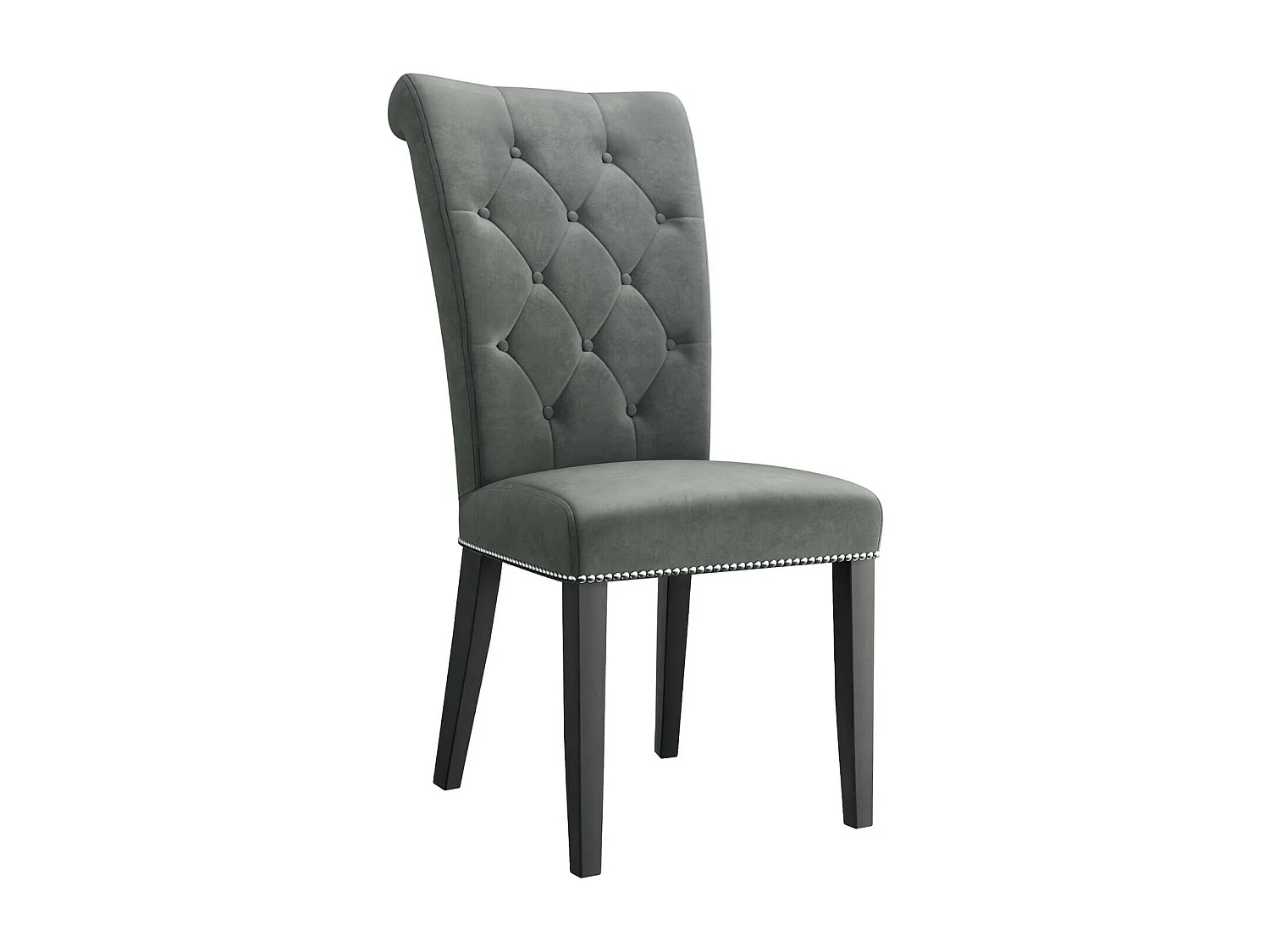 Chaise Jackson 111, 103x47x68cm, Tissu, En bois, Bois