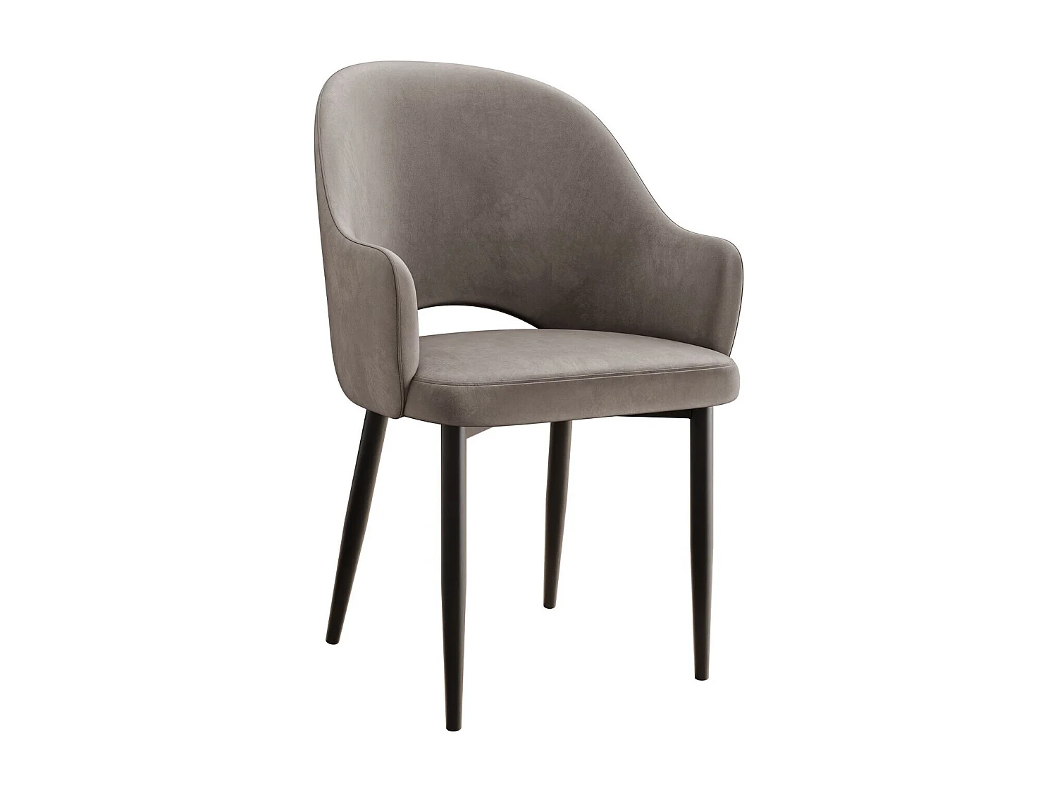 Chaise Jackson 116, 87x56x60cm, Tissu, Métallique, Stratifié