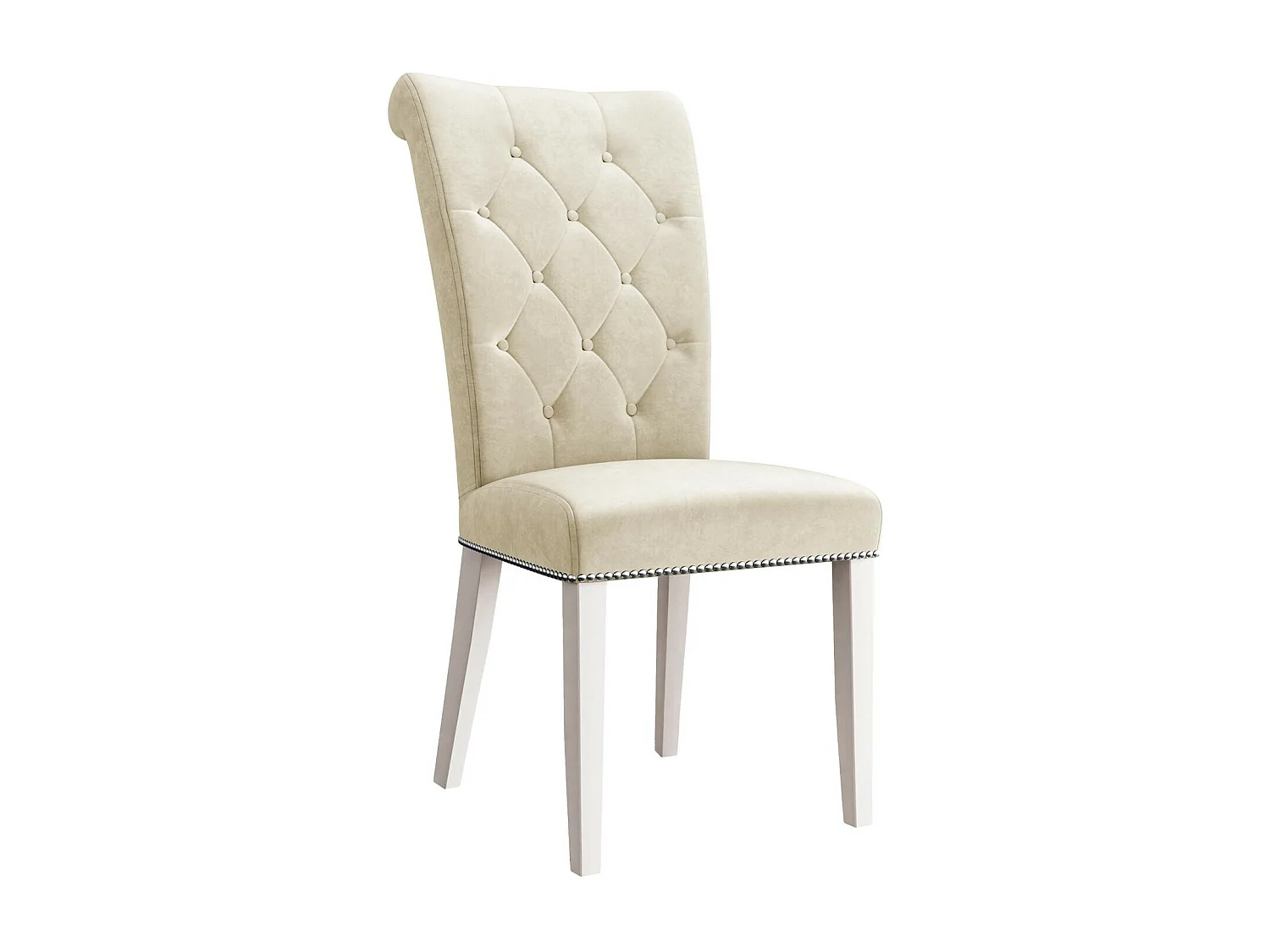 Chaise Jackson 111, 103x47x68cm, Tissu, En bois, Bois