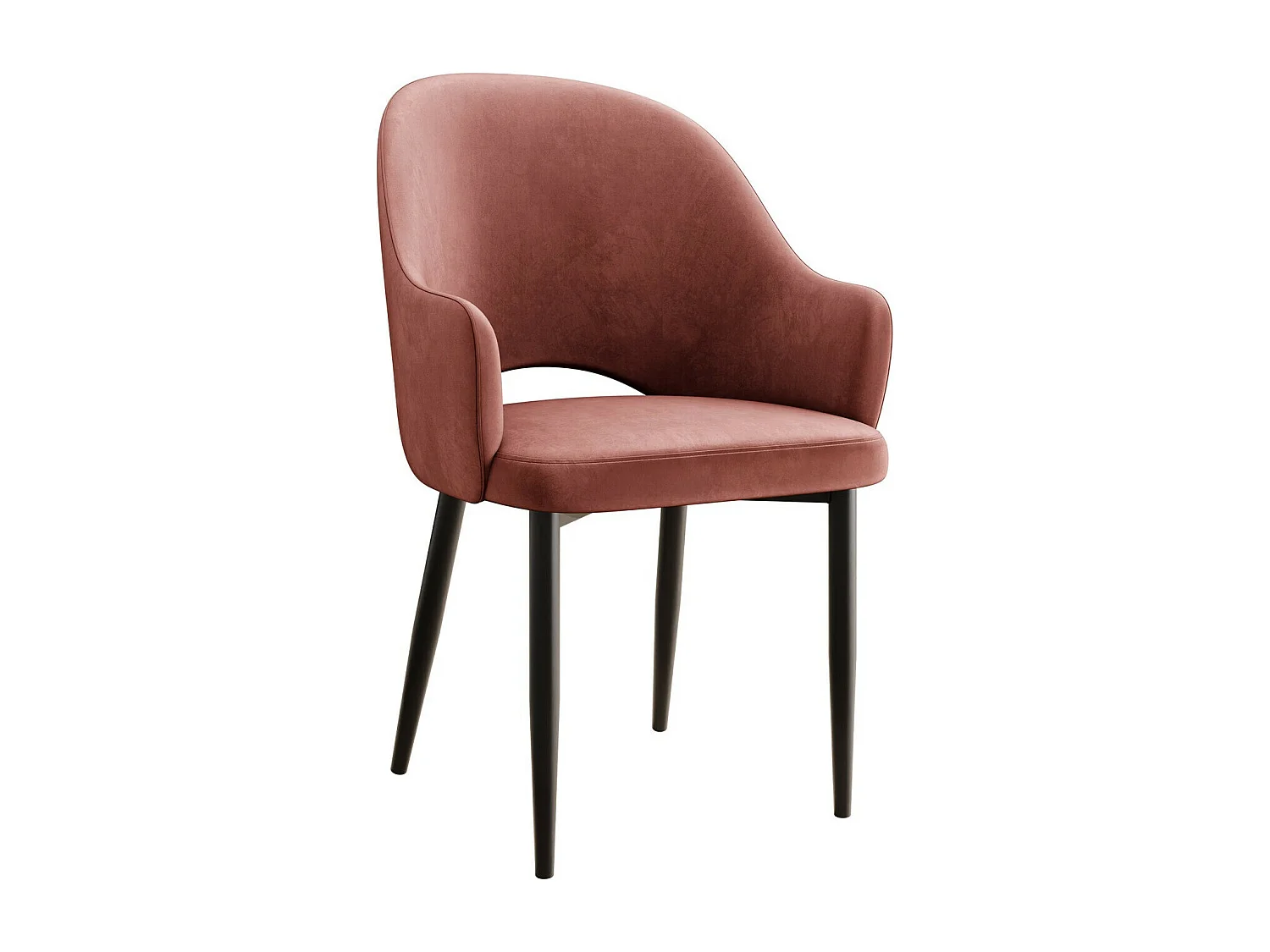 Chaise Jackson 116, 87x56x60cm, Tissu, Métallique, Stratifié