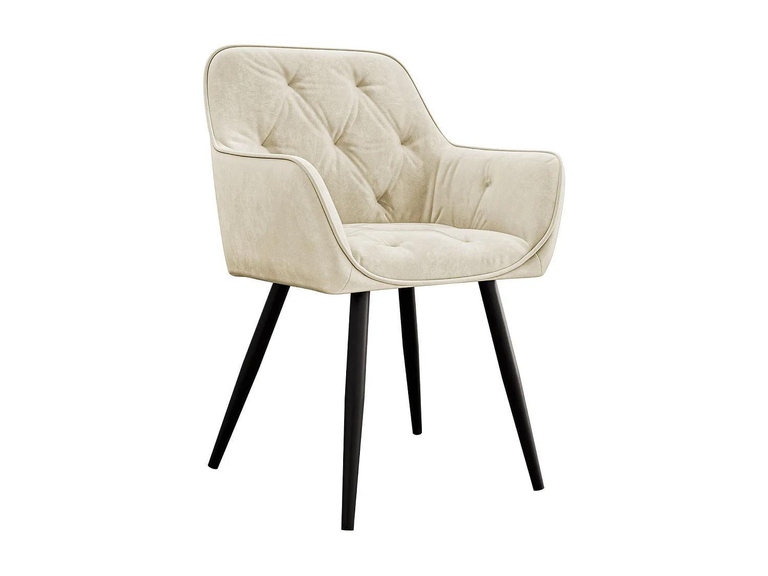 Chaise Jackson 115, 86x64x61cm, Tissu, Métallique, Stratifié