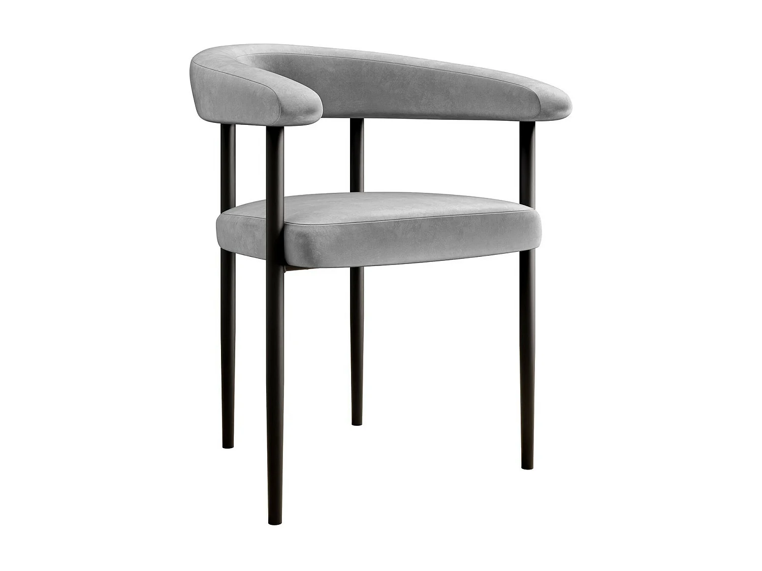 Chaise Jackson 110, 73x61x56cm, Tissu, Métallique, Bois