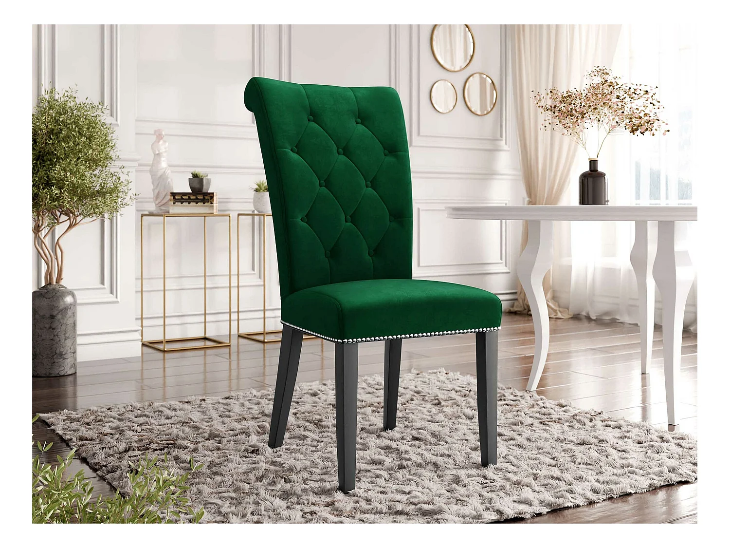 Silla Jackson 111, 103x47x68cm, Tapiz, De madera, Madera