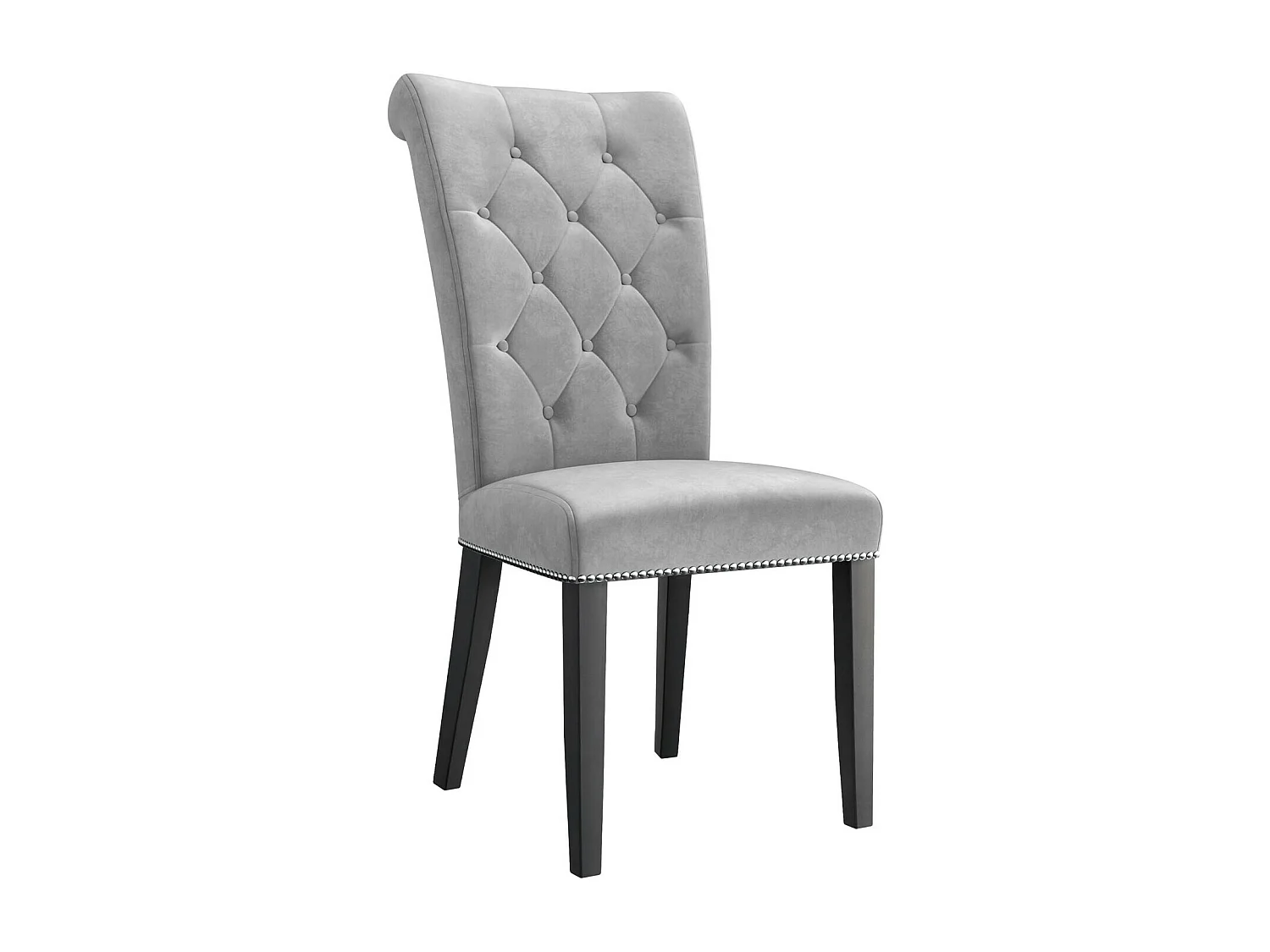 Chaise Jackson 111, 103x47x68cm, Tissu, En bois, Bois