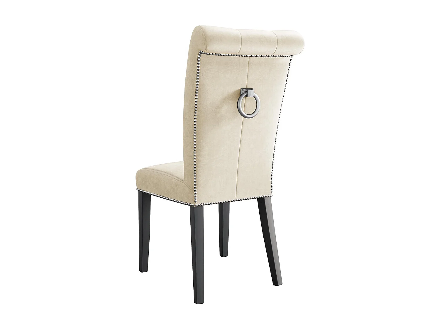 Chaise Jackson 111, 103x47x68cm, Tissu, En bois, Bois