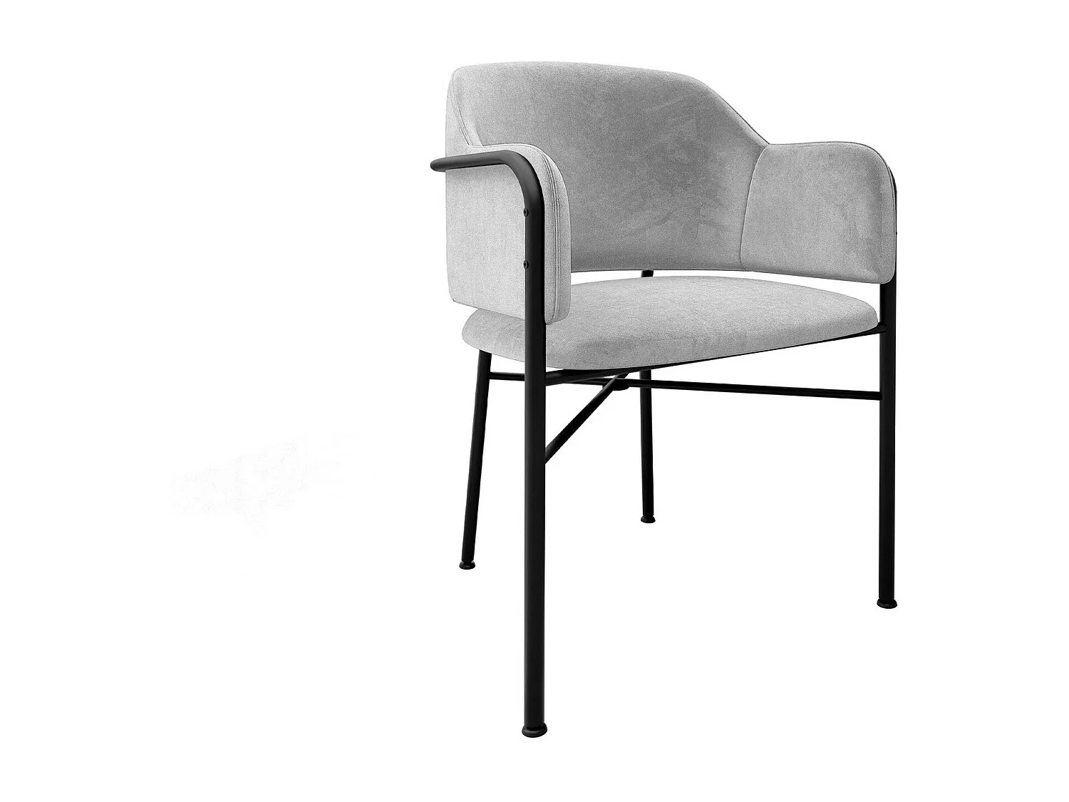 Chaise Jackson 113, 79x56x55cm, Tapisserie, Métallique, Stratifié