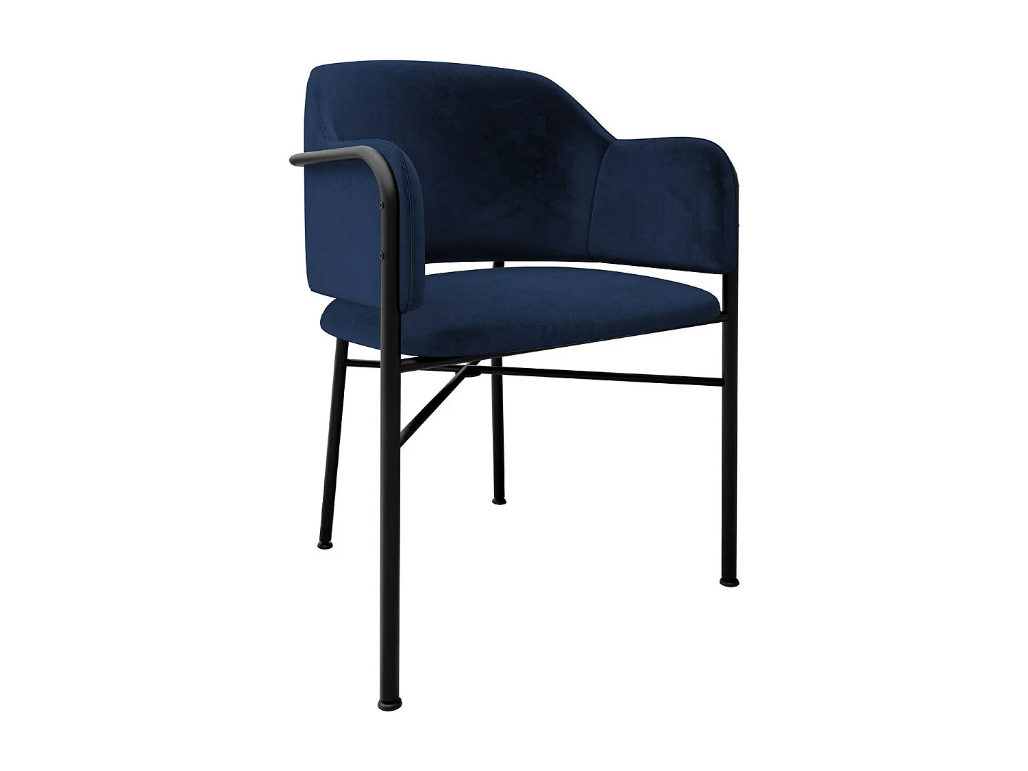 Chaise Jackson 113, 79x56x55cm, Tapisserie, Métallique, Stratifié