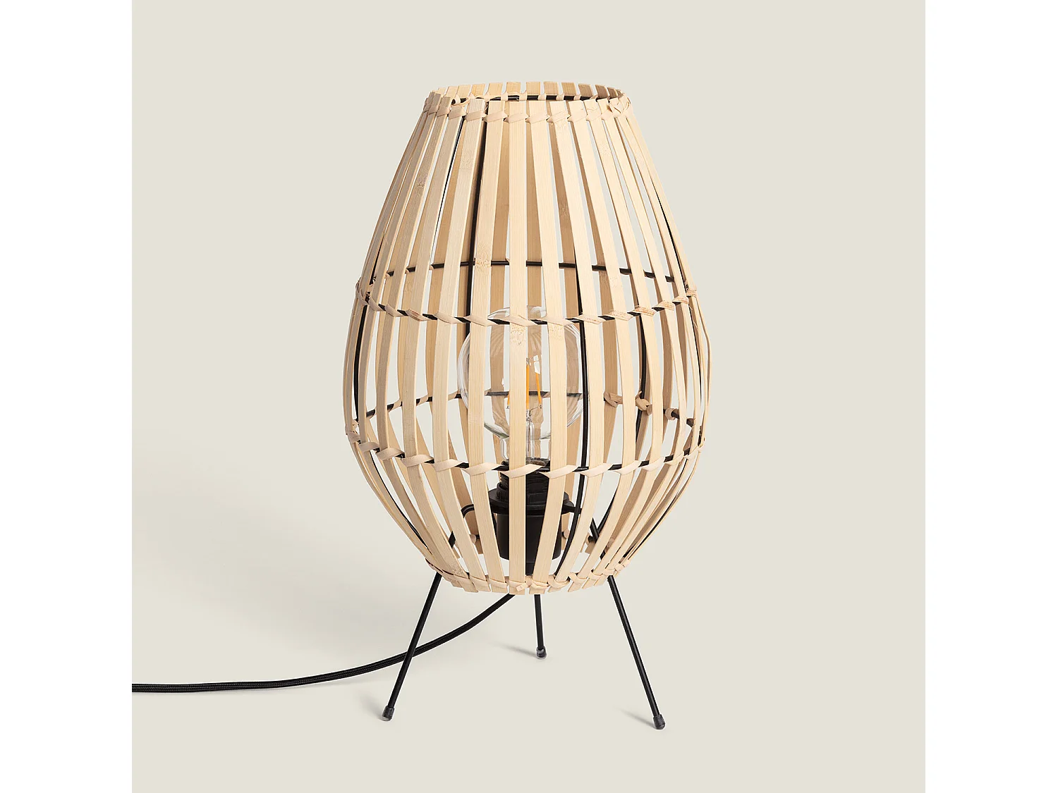 Lampada da Tavolo Bambú Atamach Naturale