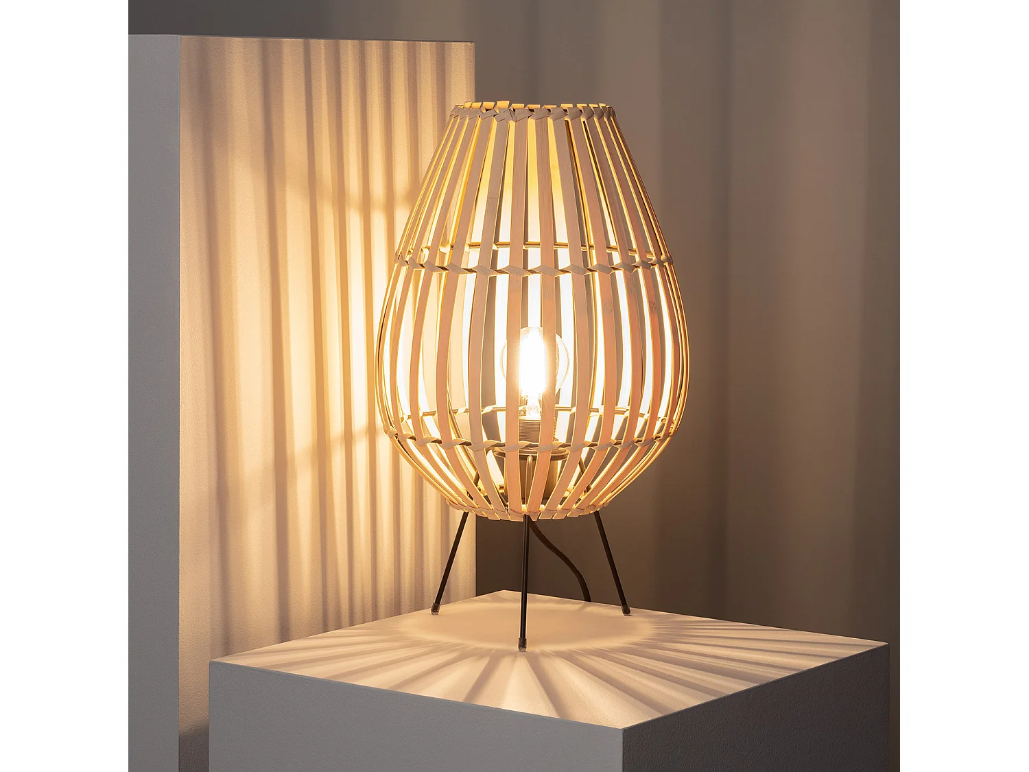 Lampada da Tavolo Bambú Atamach Naturale