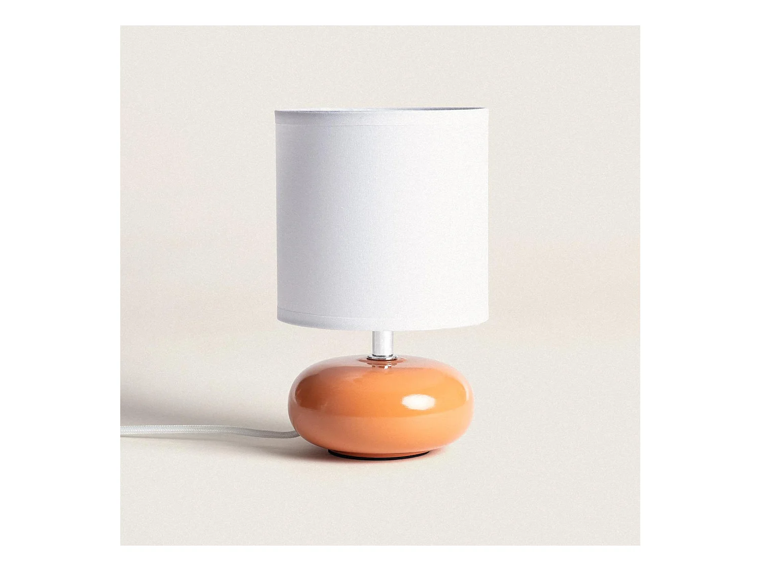 Lámpara de Mesa Cerámica Ava Naranja