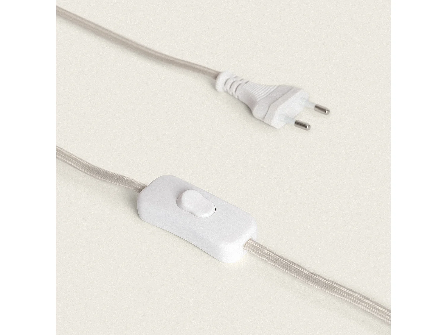 Lampe à poser Céramique et Tissu Memphis Beige