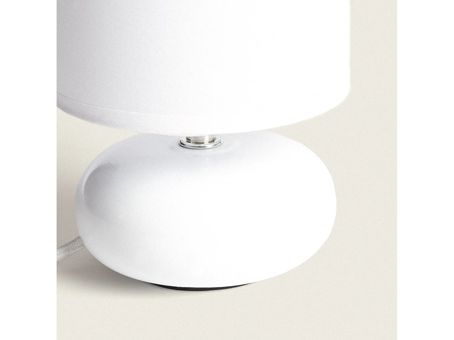Lampada da Tavolo Ceramica Ava Bianco