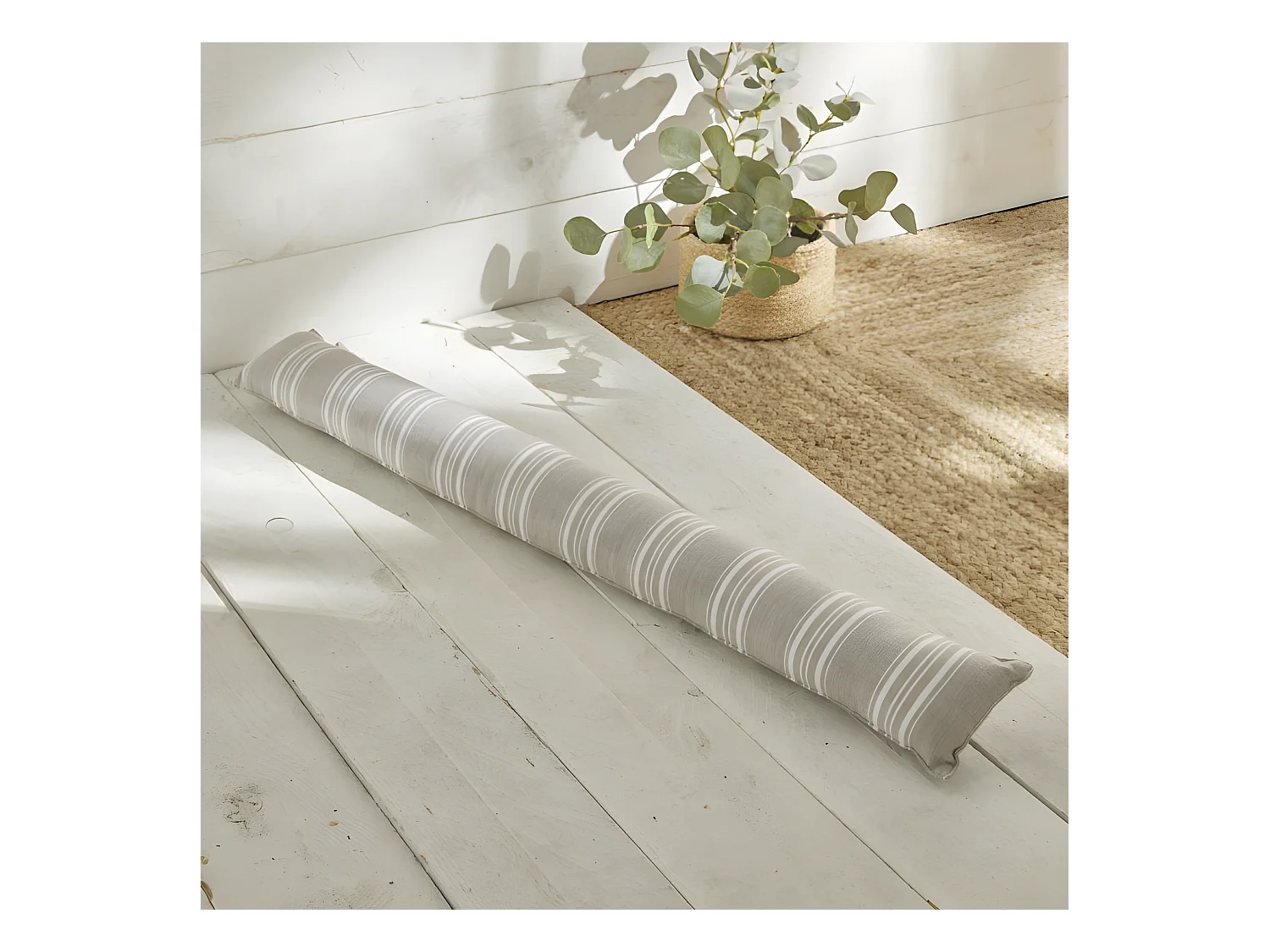 Coussin de porte ou coupe-froid, 100% coton. M/HomeLinen.06 90x10cm
