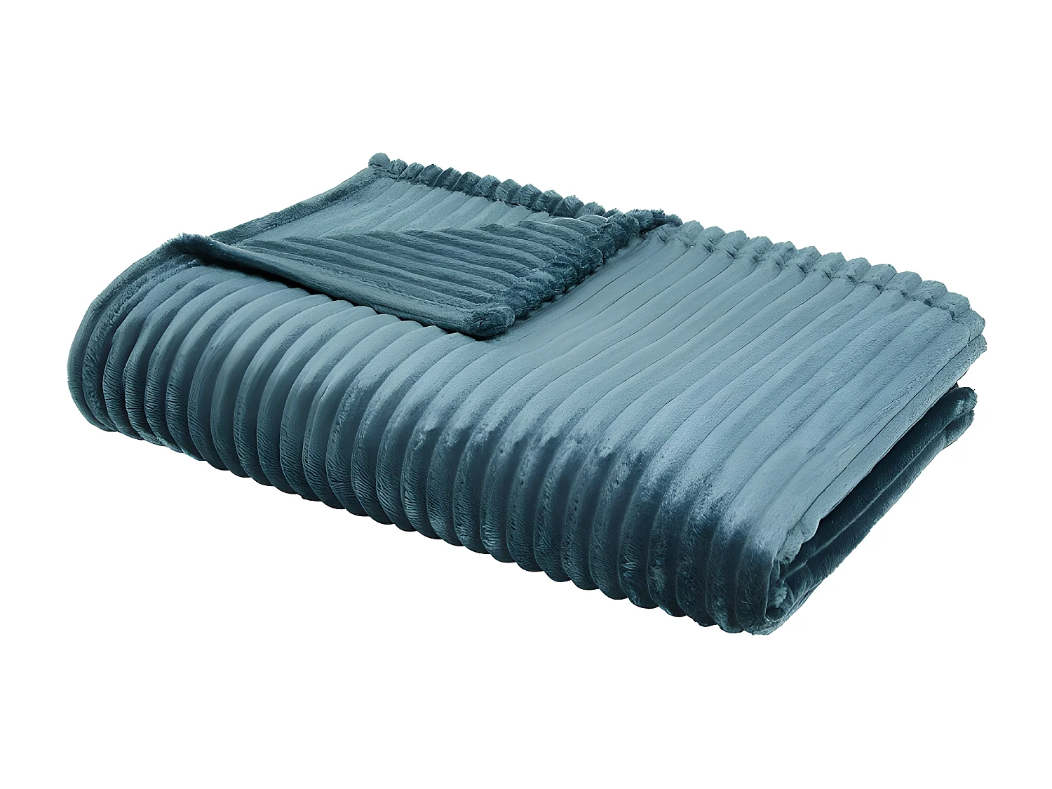 Couverture à carreaux pour le canapé au toucher soie, haute qualité et design en velours côtelé rayé gravure 150x200cm