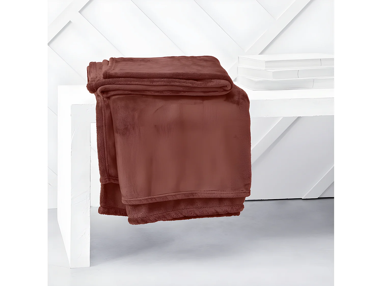 Couverture à carreaux pour canapé au toucher soie, design de haute qualité et totalement lisse 150x200cm