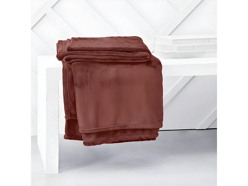 Couverture à carreaux pour canapé au toucher soie, design de haute qualité et totalement lisse 150x200cm