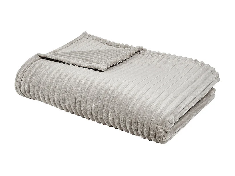 Couverture à carreaux pour le canapé au toucher soie, haute qualité et design en velours côtelé rayé gravure 150x200cm